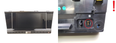 Scherm Navi Citroen DS7 9818615980 9818608780