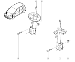 Schokdemper Voor Origineel Renault Scenic III 543020048R