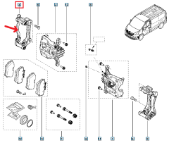 Remklauwdrager Rechts Voor Nieuw Origineel 410140855R Renault