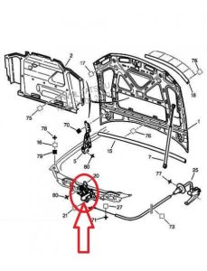Motorkaplsot Voor Origineel Citroen Peugeot 406 793450
