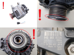 Dynamo 045903023A Bosch 0124515022 120A VW AG