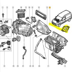 Comfort Regeleenheid Origineel Renault Kangoo AC 8200095112 Comfort Regeleenheid Origineel Renault Kangoo AC 8200095112
