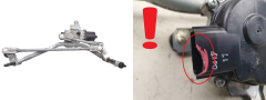 Ruitenwissermechanisme Renault Captur 288001161R Mitsuba 1063
