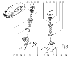 Schokdemper Nieuw Origineel Oryginał Renault Talisman 543022967R