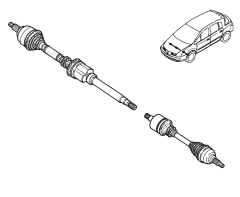 Aandrijfas Rechts Origineel Renault Vel Satis 2.0 T 8200387369