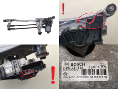 Ruitenwissermechanisme Peugeot 308 2 9810327980 0390241587 Bosch 1317