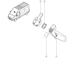 Binnenspiegel Origineel Master III Movano NV400 963215589R