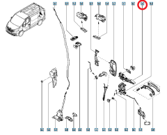 Deurgreep Achter 806070113R 806076608R Renault Trafic 3