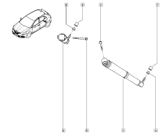 Schokdemper Achter Origineel Renault Scenic IV 562101385R