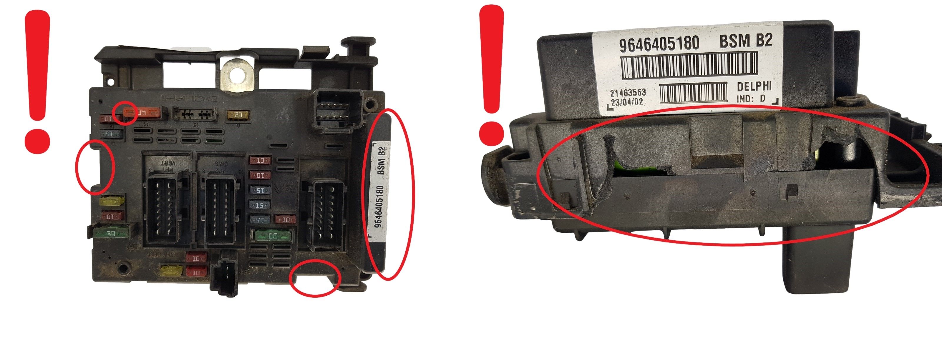 Regeleenheid BSM B2 9646405180 PSA Delphi 1428 main product photo