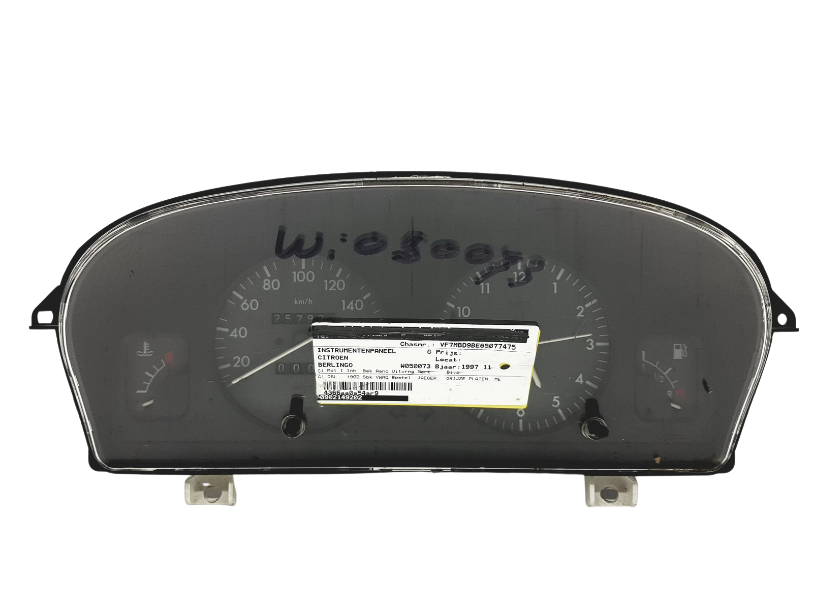 Snelheidsmeter Berlingo 1 Partner 1 9621227380 PSA 49689 main product photo
