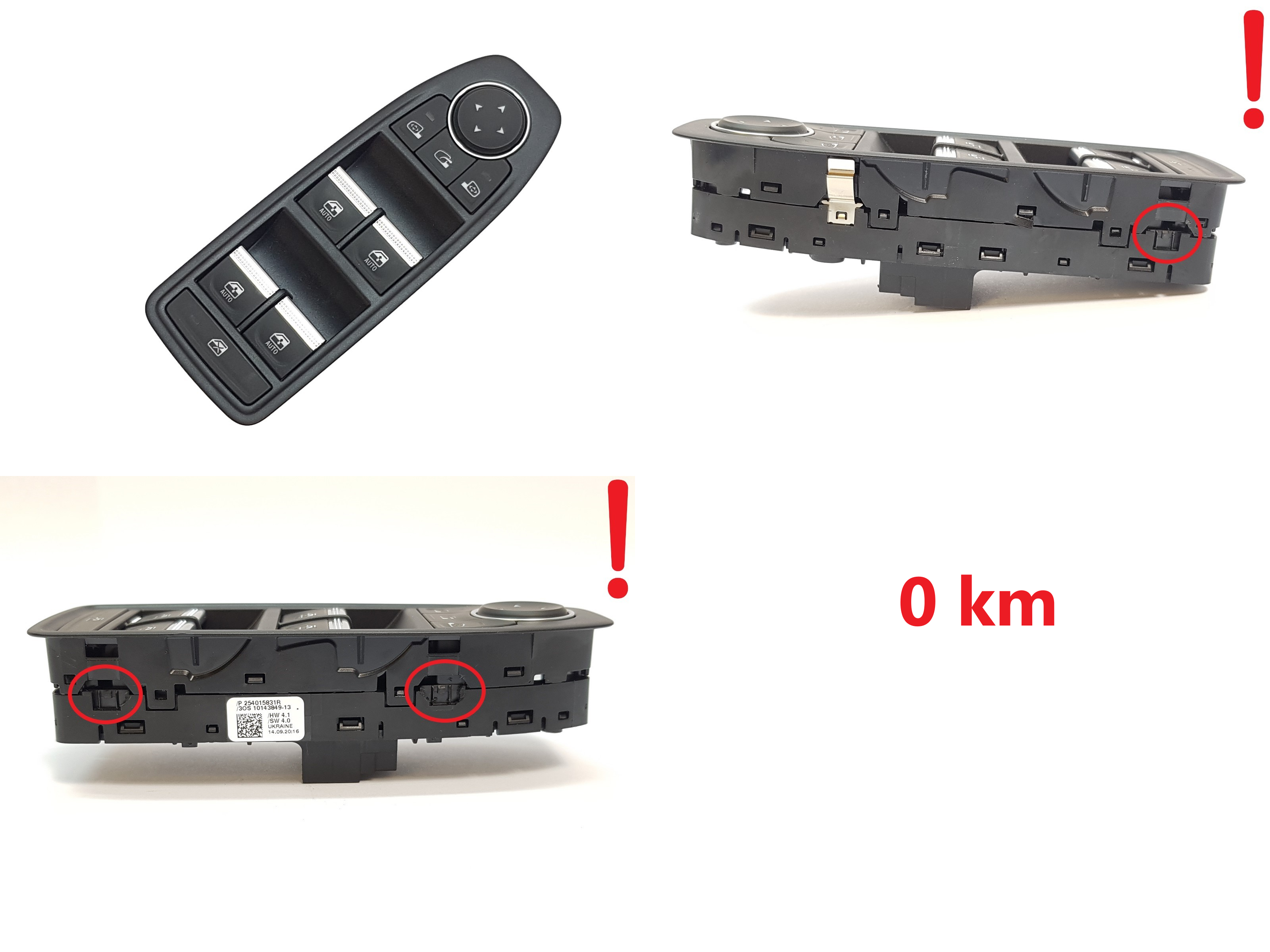 Raamschakelaar Renault Clio 5 Captur 2 II Arkana 254015831R main product photo