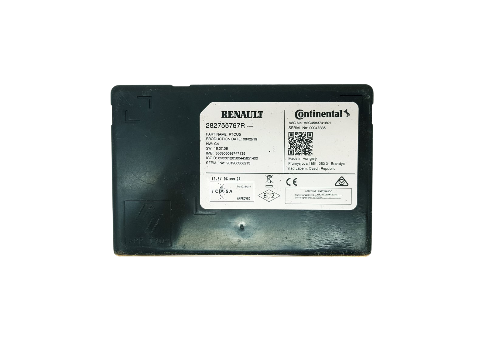 Controle-eenheid module 282755767R A2C9583741601 Renault main product photo