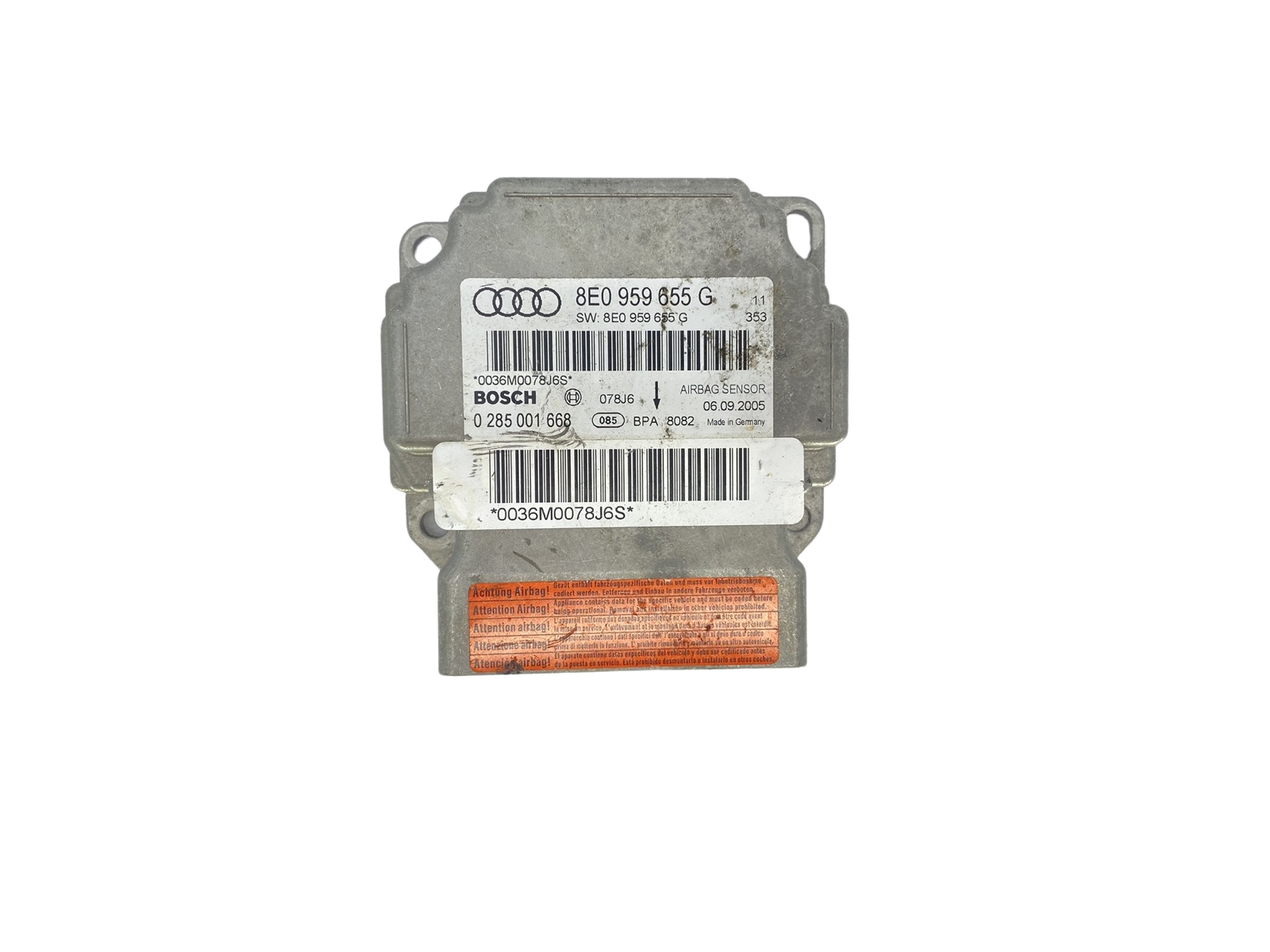 Controle-eenheid module 8E0959655G 0285001668 Audi Bosch 58470 main product photo