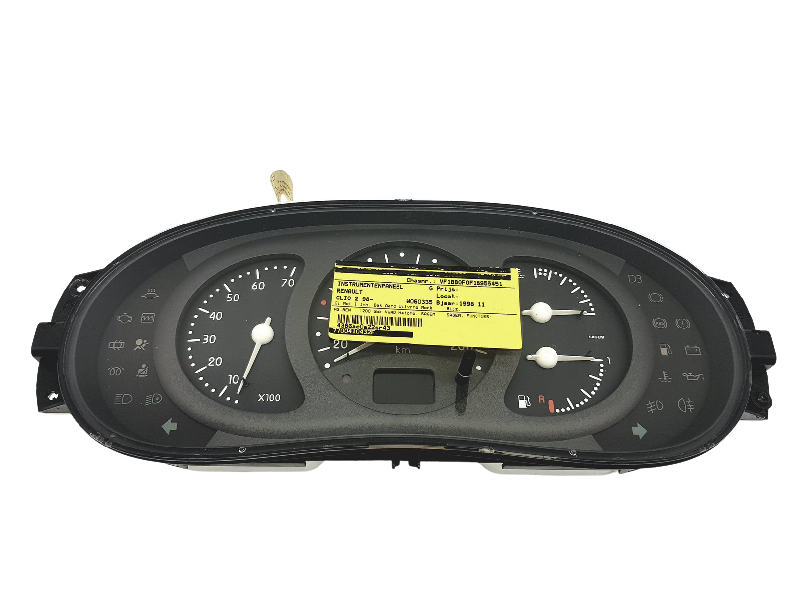 Toerenteller Renault Clio 2 7700410432 F 49251 main product photo