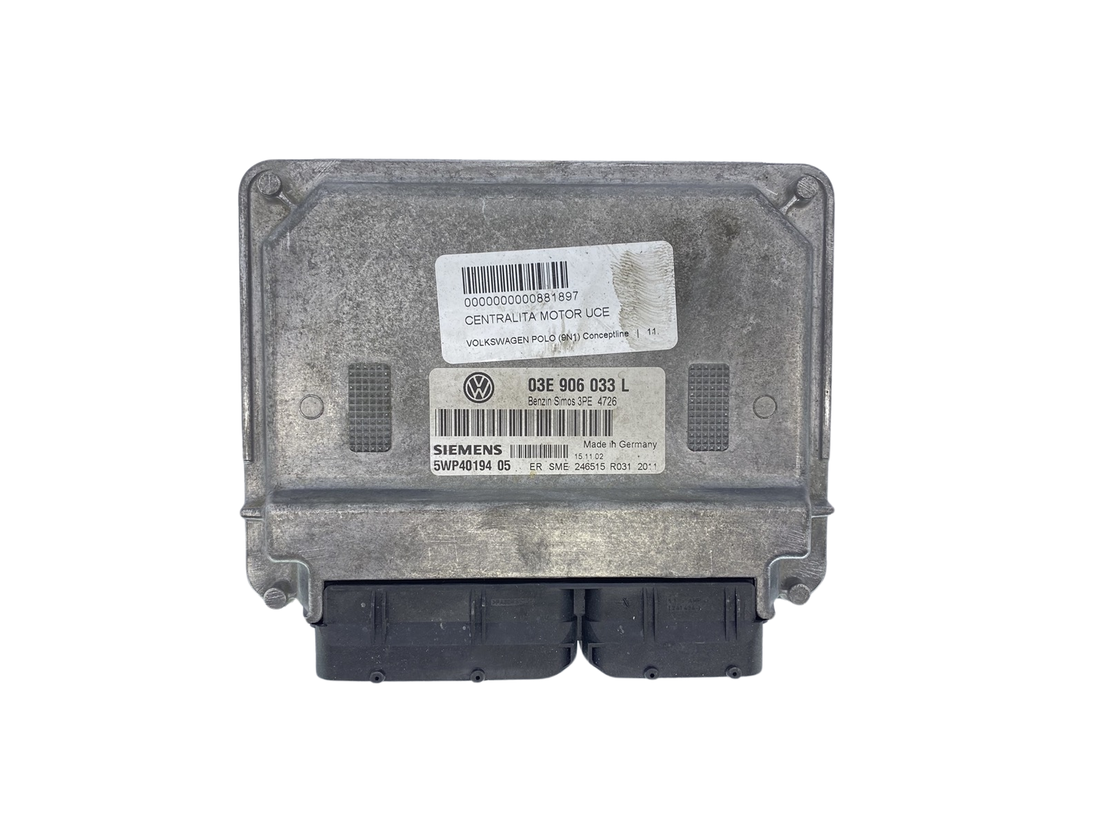 Regeleenheid 03E906033L 5WP40194 05 VW Siemens 63475 main product photo