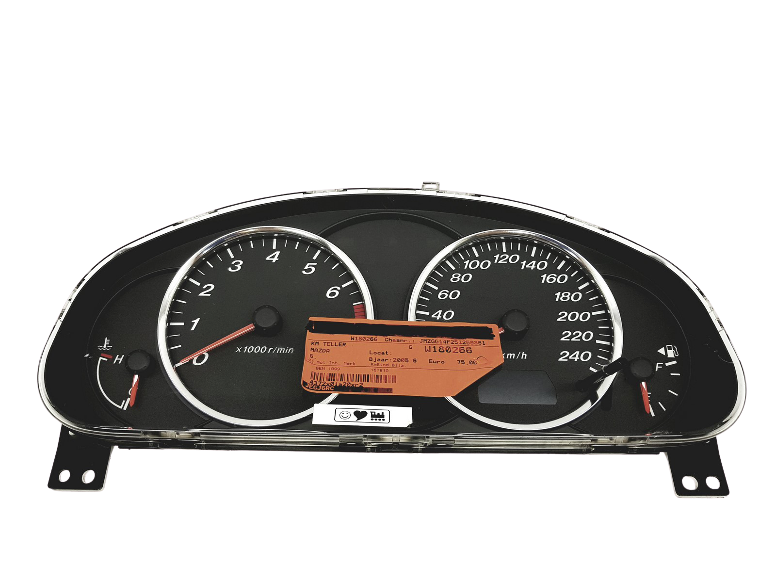 Toerenteller Mazda 6 JEGJ6RC 32301 main product photo