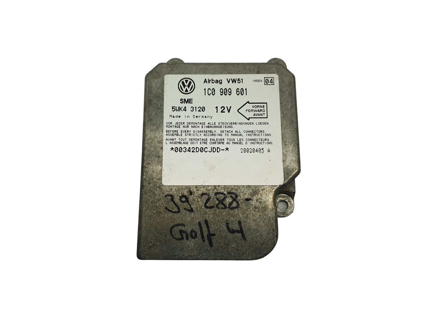 Controle-eenheid module 1C0909601 5WK43120 VW Siemens 69056 main product photo