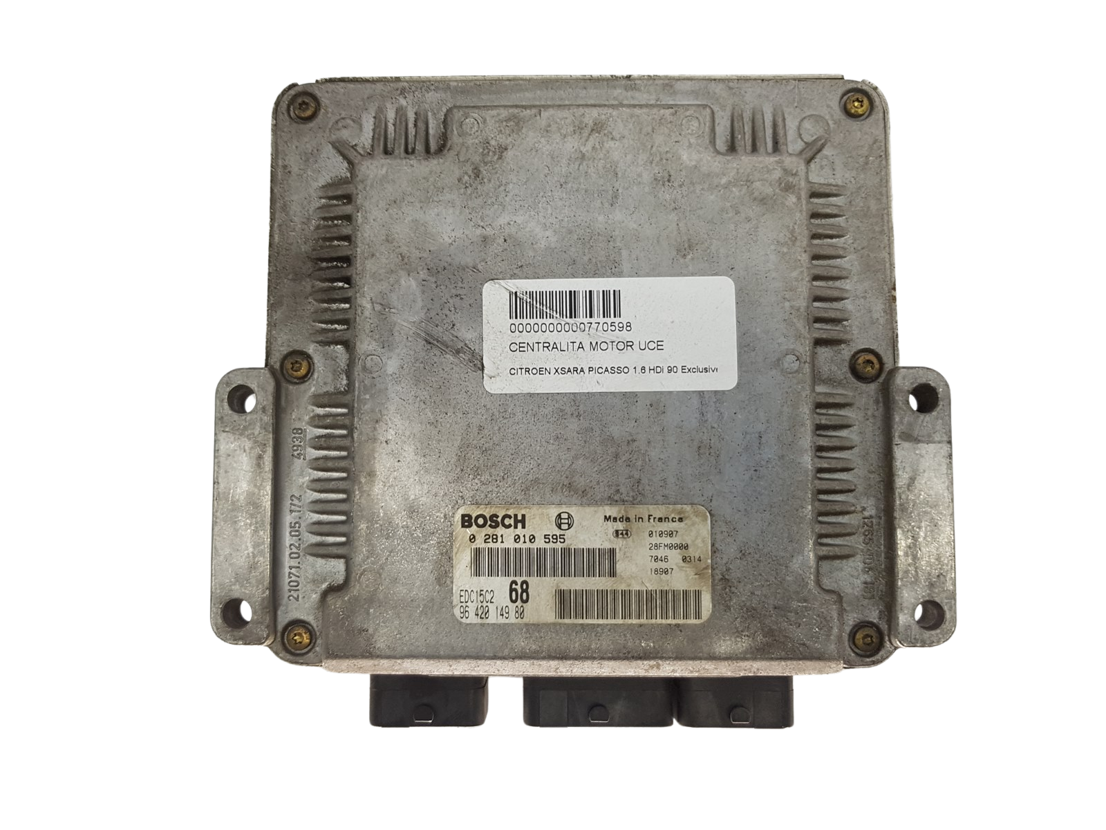 Regeleenheid 0281010595 9642014980 PSA Bosch 3050 main product photo