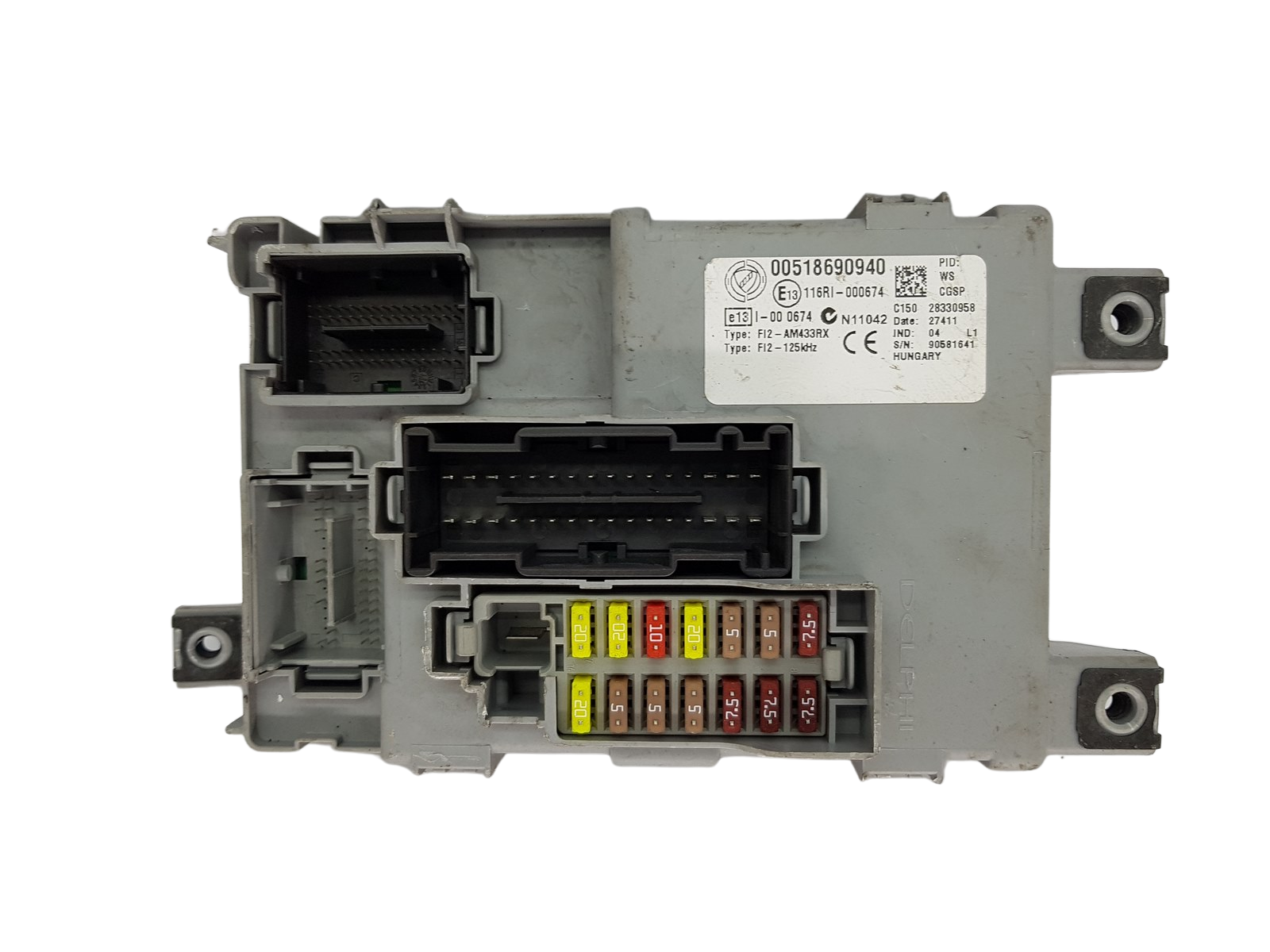 Regeleenheid 00518690940 28330958 Fiat Delphi 19784 main product photo