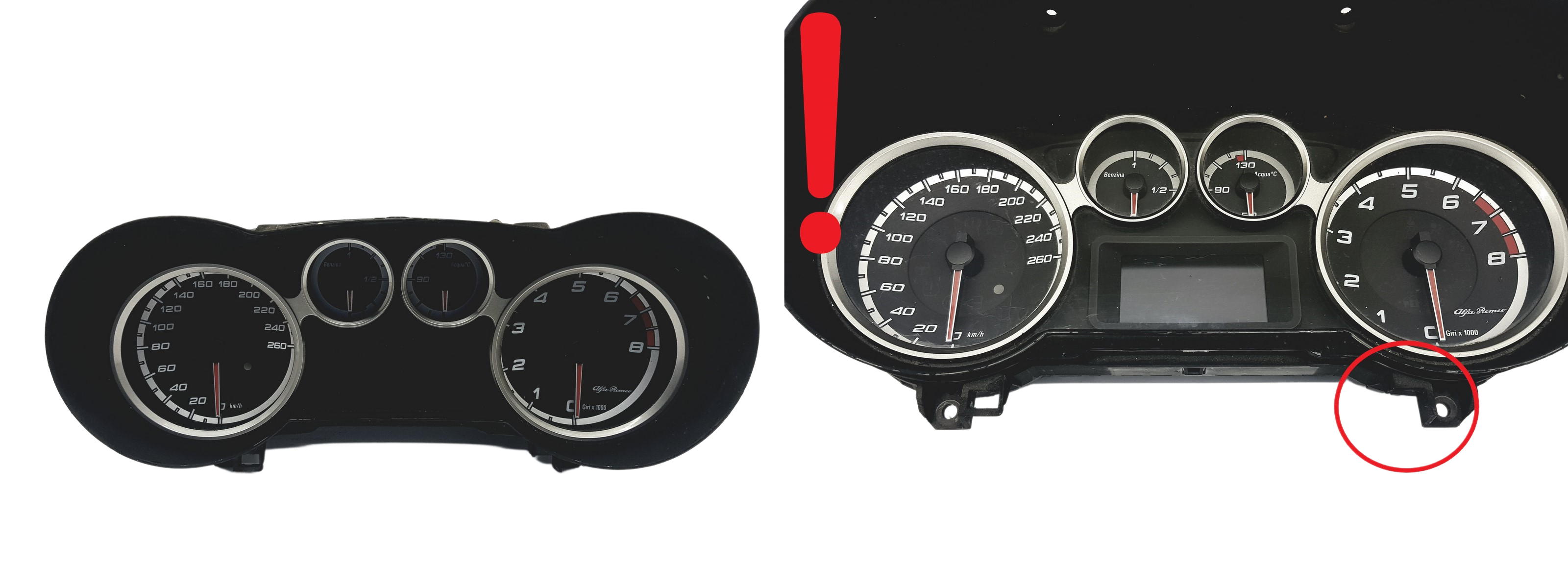 Snelheidsmeter Alfa Romeo Mito 50508530 A2C53298011 54204 main product photo