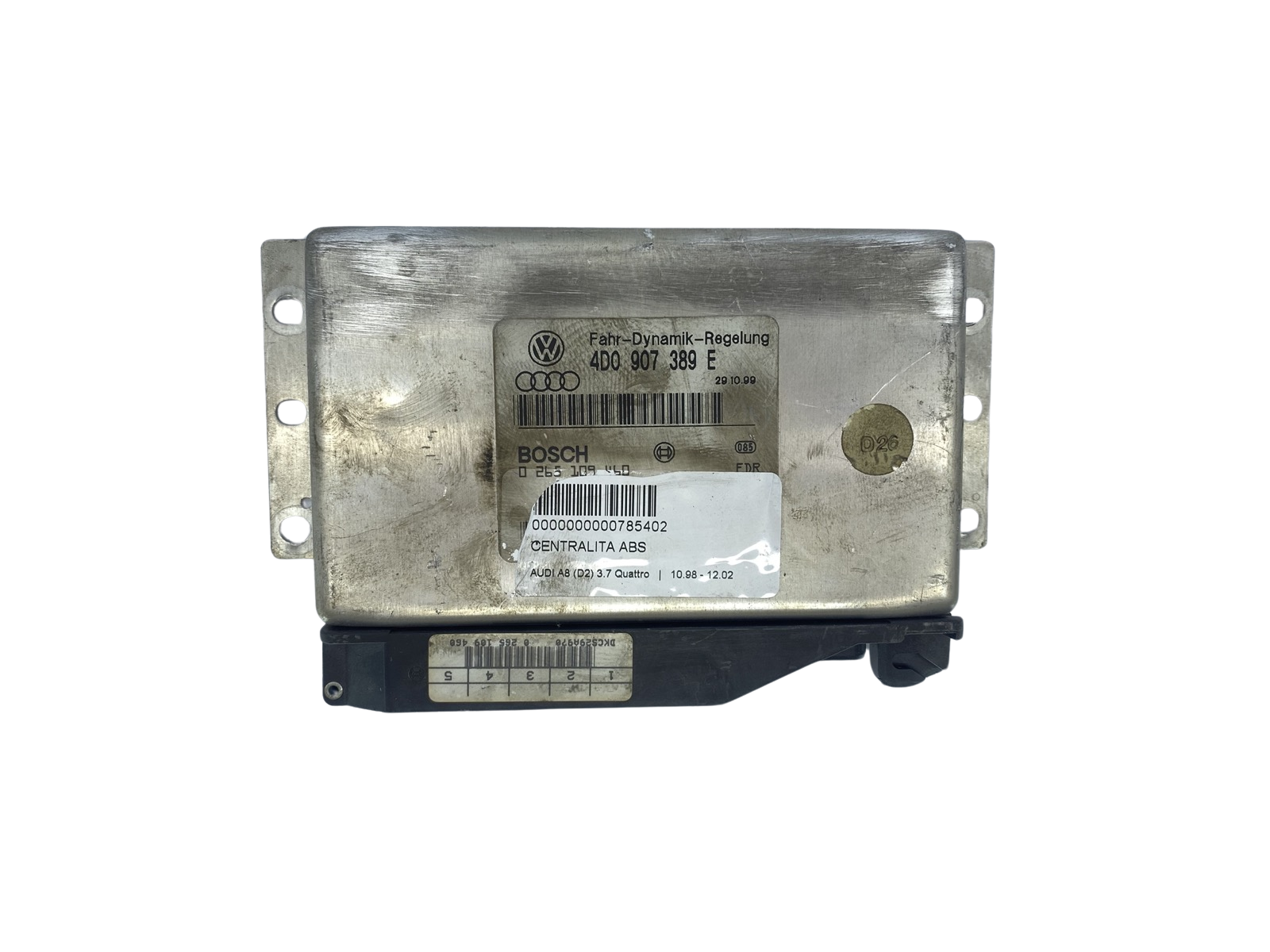 Regeleenheid 0265109460 4D0907389E Audi Bosch main product photo