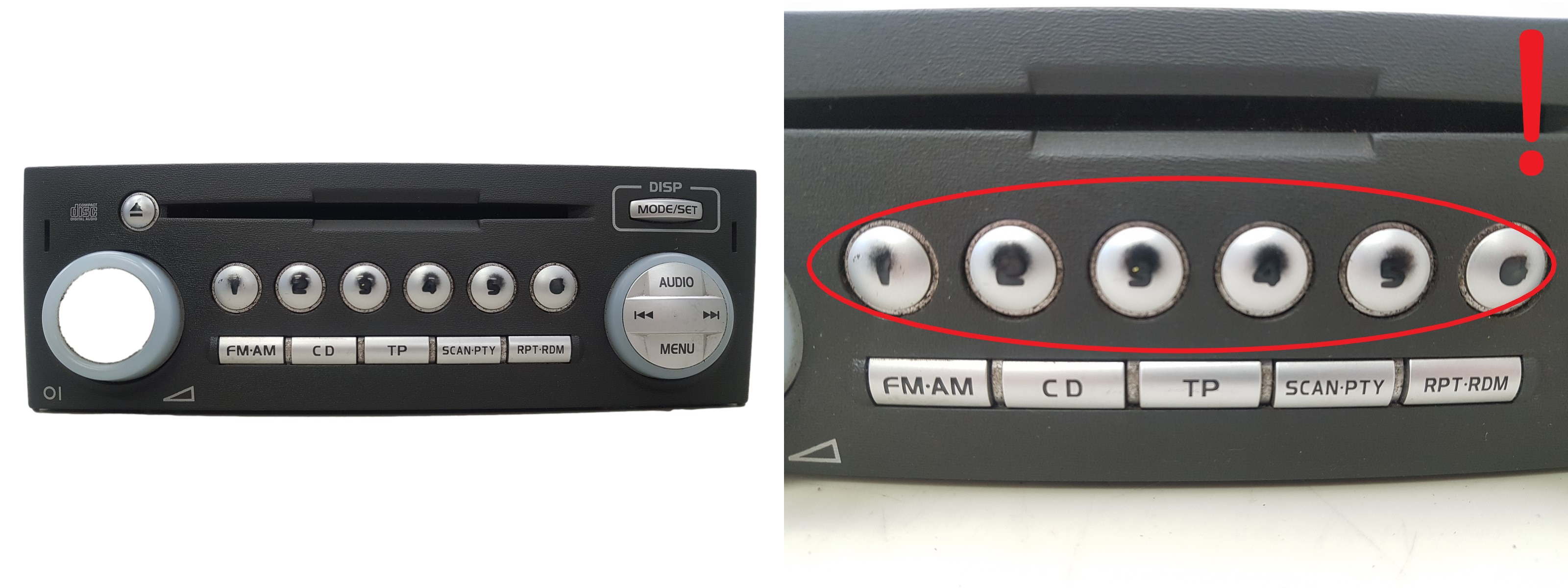 Radio CD-speler Mitsubishi Colt MR587702HA DY-2E56GY-TH 1218 main product photo