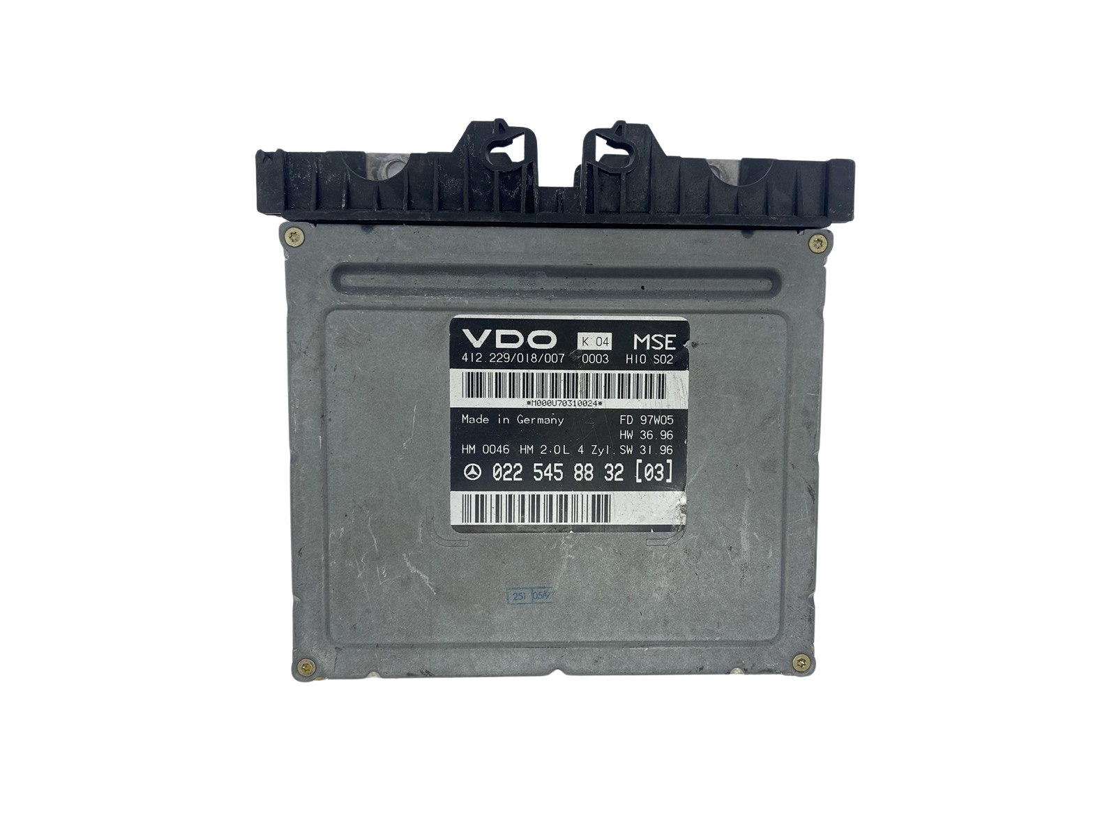 Regeleenheid 0225458832 412.229/018/007 Mercedes VDO 50774 main product photo