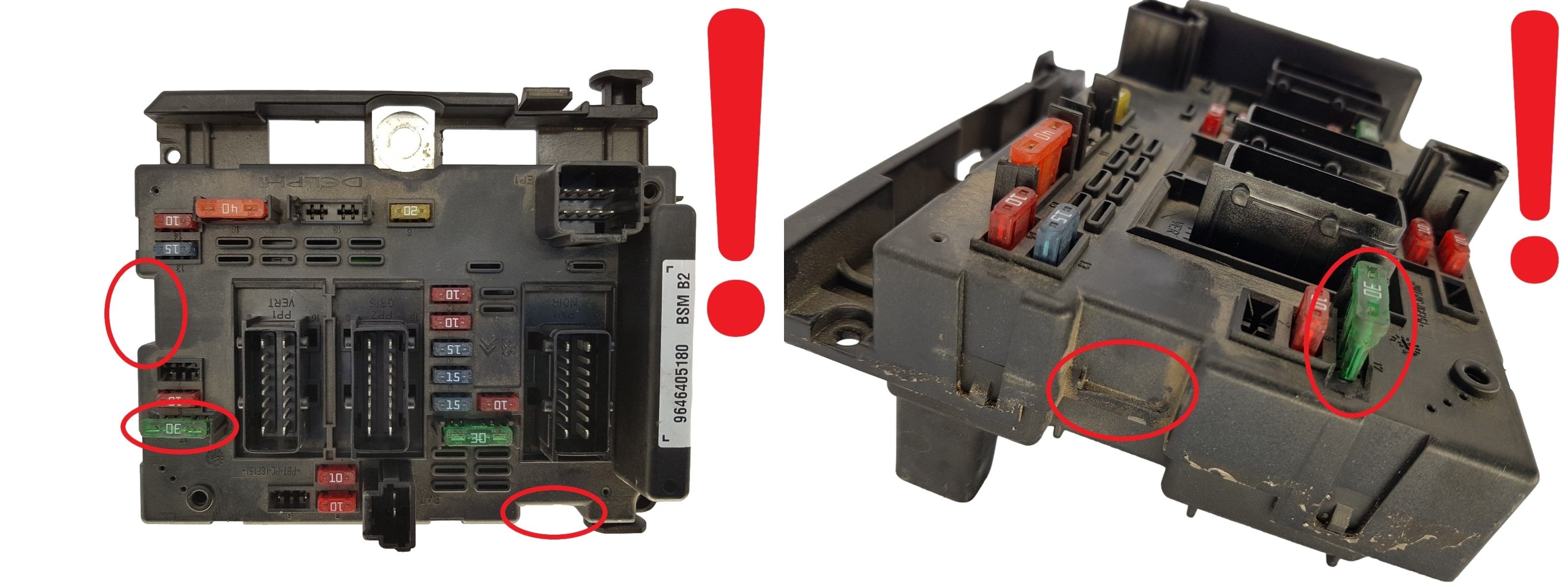 Regeleenheid BSM B2 9646405180 PSA Delphi 1303 main product photo