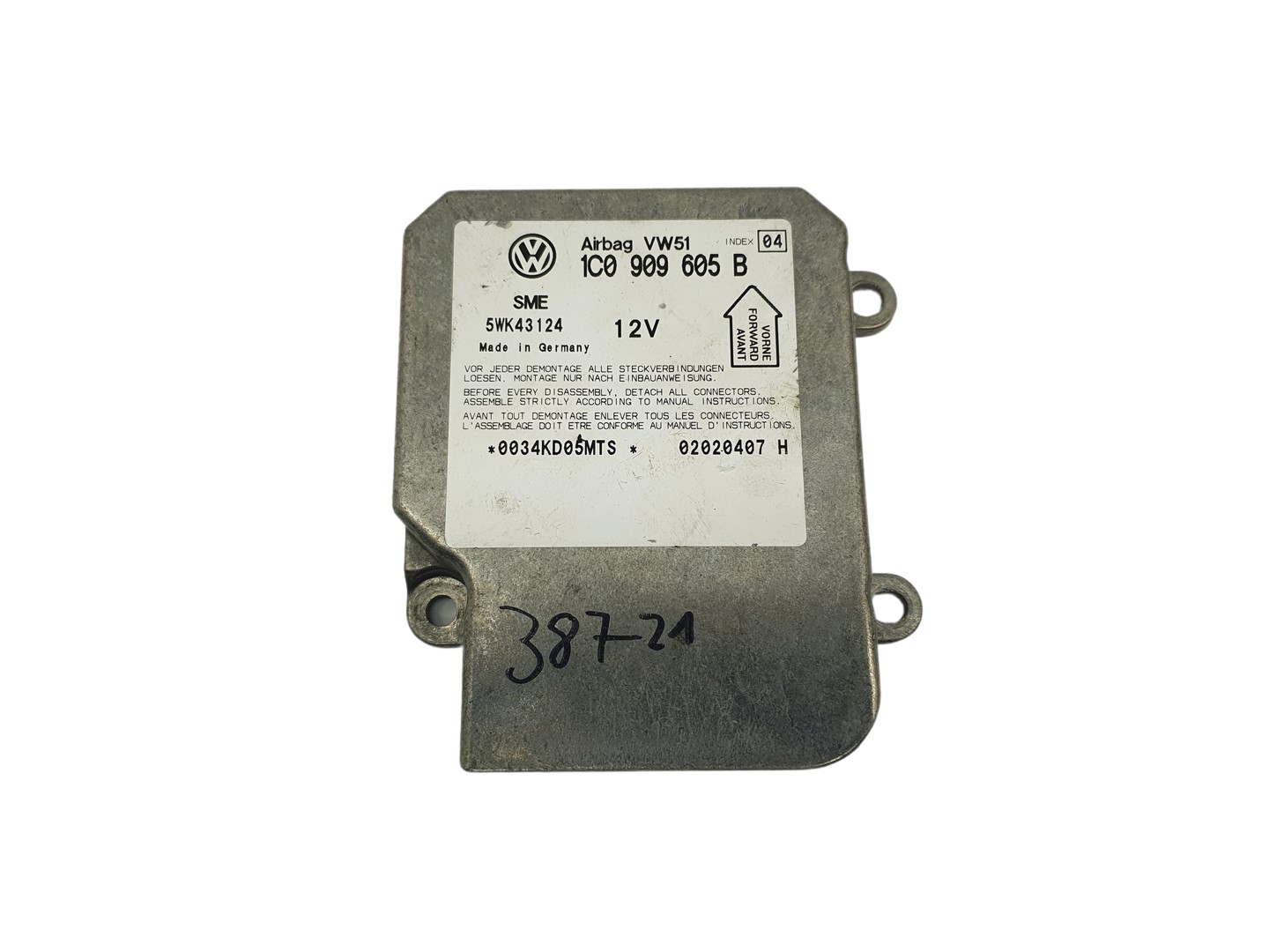 Controle-eenheid module 1C0909605B 5WK43124 VW Siemens 68867 main product photo