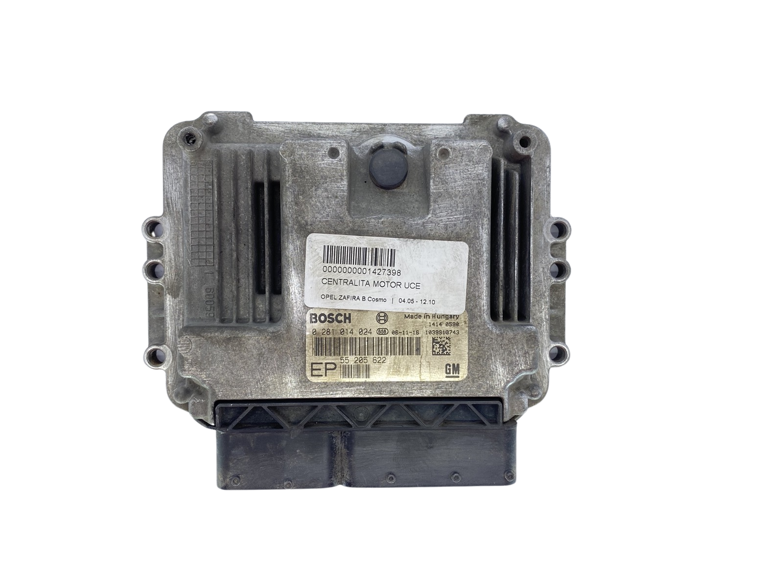ECU Motormanagement 55205622EP 0281014024 Opel Bosch 62515 main product photo