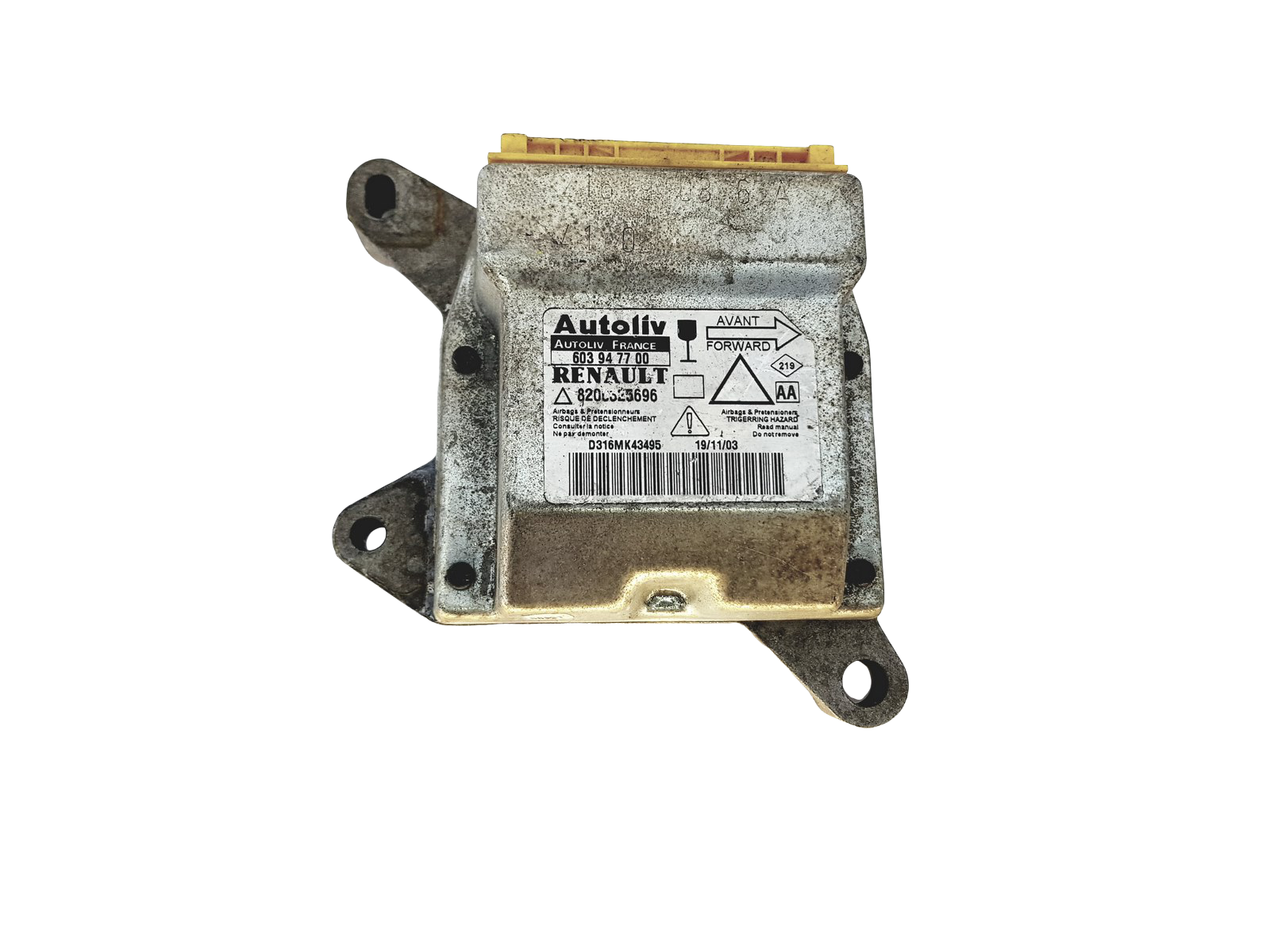 Controle-eenheid module 603947700 8200325696 Renault Autoliv main product photo