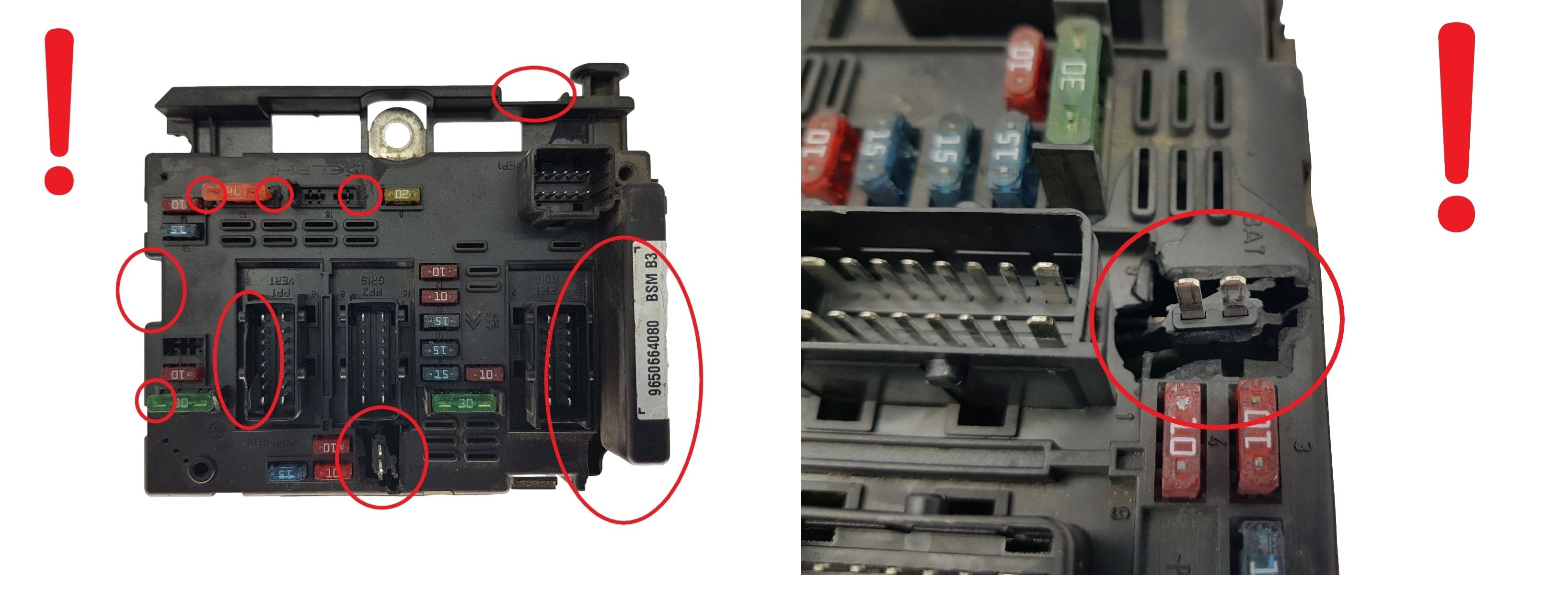 Regeleenheid BSM B3 9650664080 PSA Delphi 1721 main product photo