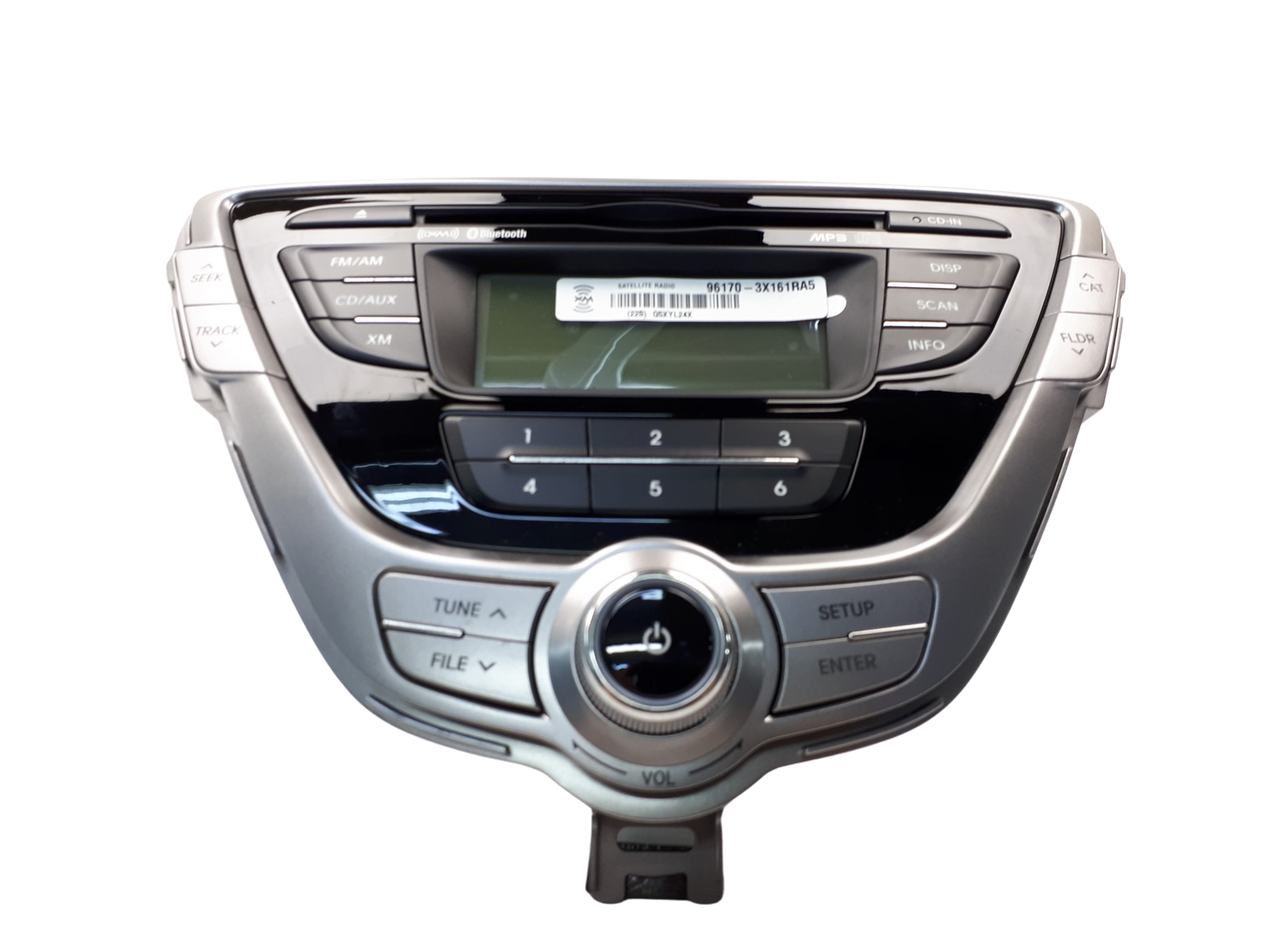 Radio Cd Mp3 Speler BT Hyundai Elantra XM 96170-3X161RA5 1192 main product photo