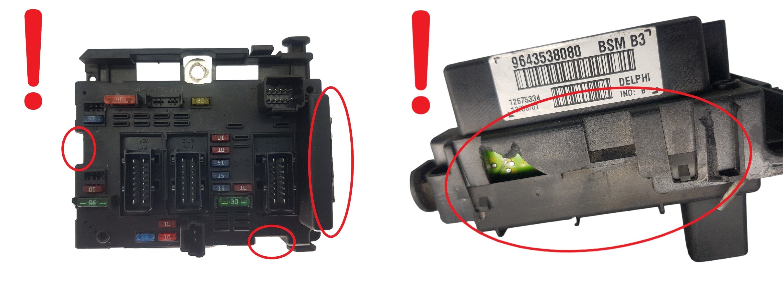 Regeleenheid BSM B3 9643538080 PSA Delphi 2105 main product photo