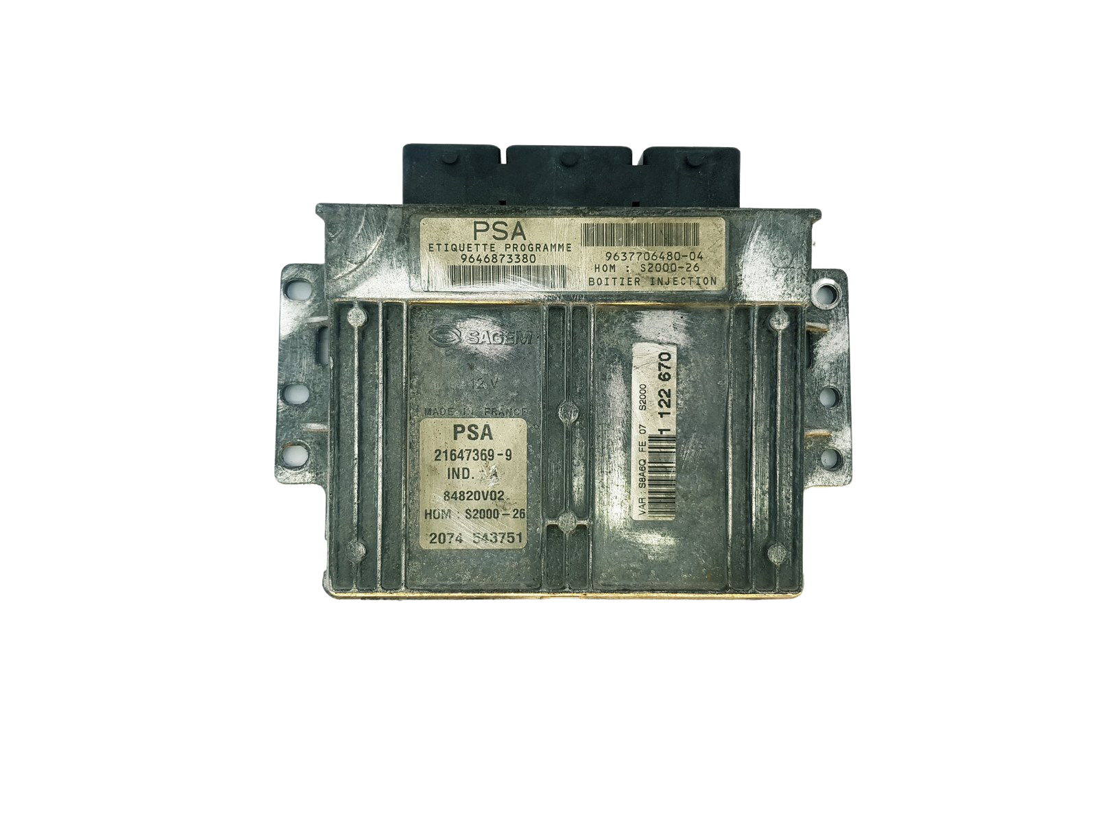 Regeleenheid 9646873380 9637706480-04 21647369-9 PSA Sagem main product photo