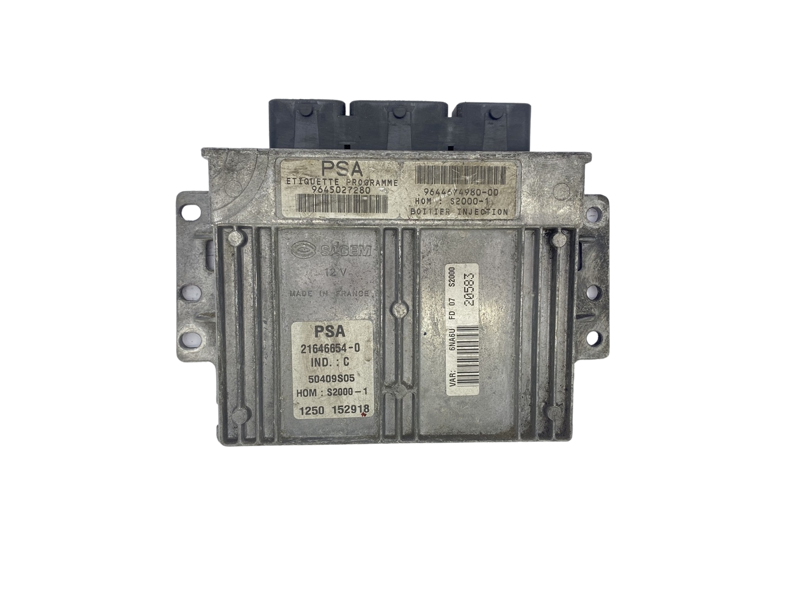 Regeleenheid 9645027280 9644674980 21646654-0 PSA Sagem 55297 main product photo
