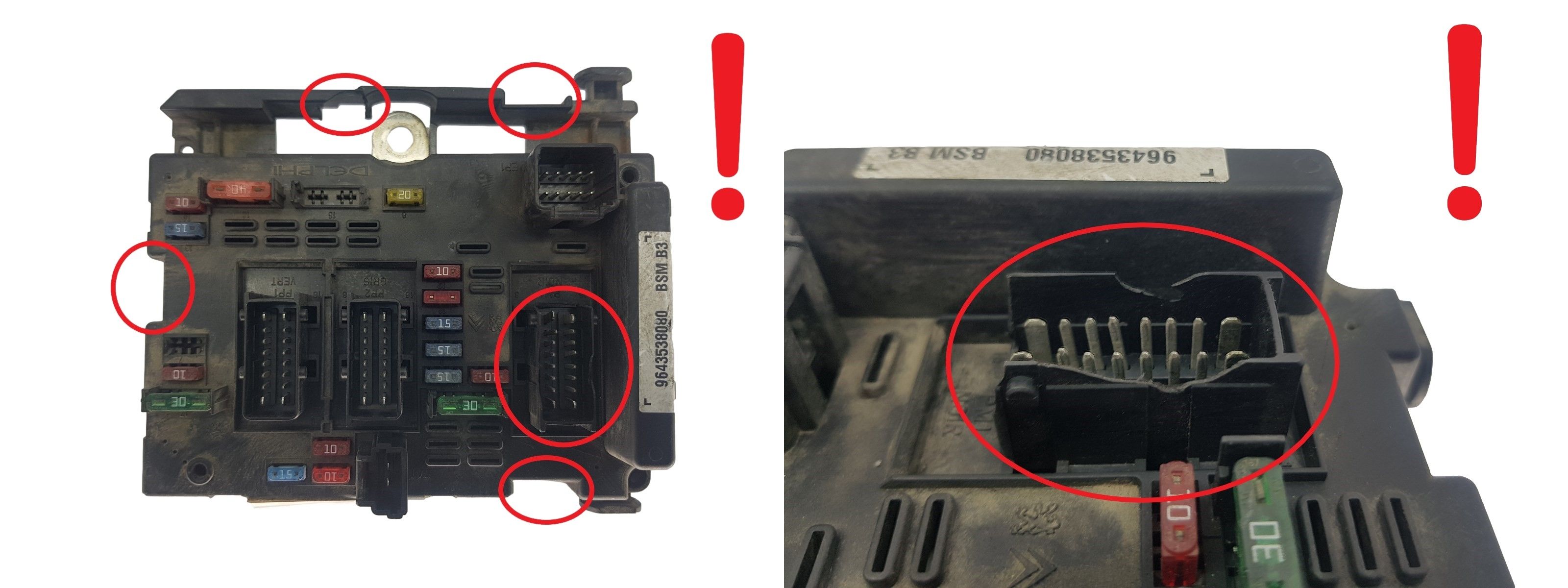 Regeleenheid BSM B3 9643538080 PSA Delphi 1851 main product photo