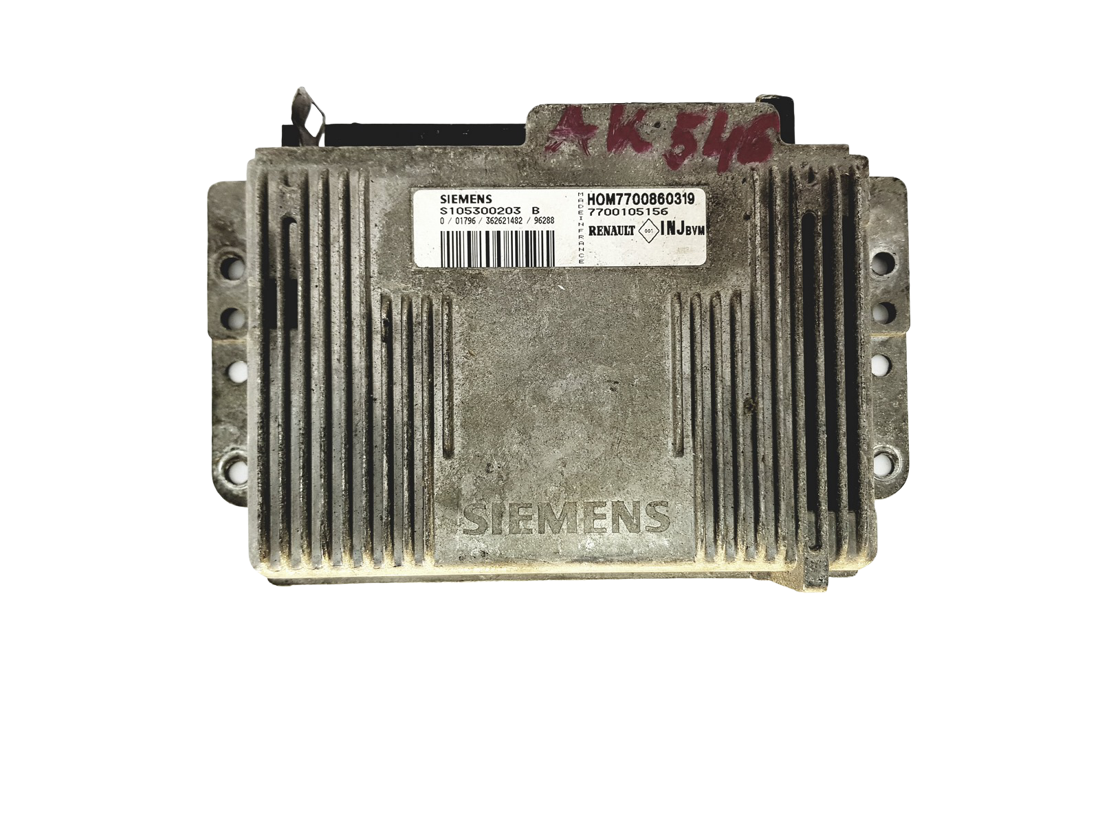 Regeleenheid S105300203B 7700860319 7700105156 Renault Siemens 22378 main product photo