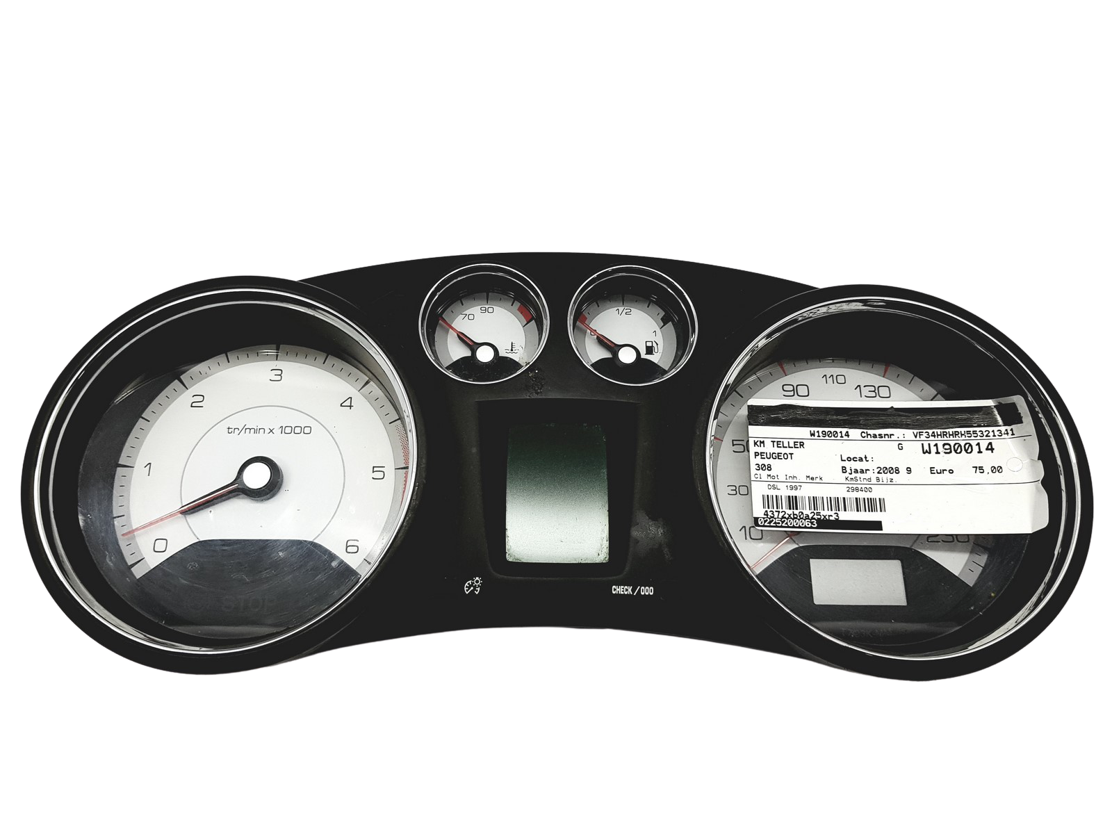 Snelheidsmeter Peugeot 308 9665107680 503001555311 32439 main product photo
