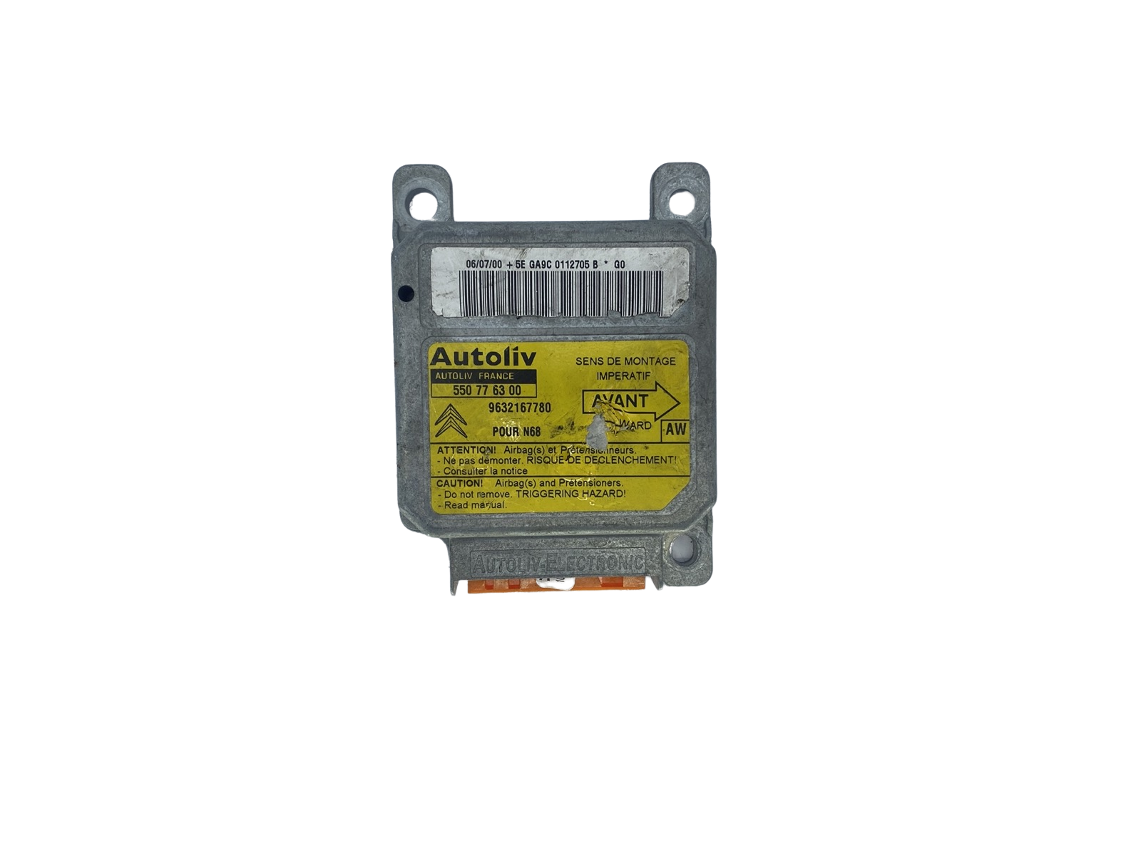 Controle-eenheid module 9632167780 550776300 PSA Autoliv main product photo