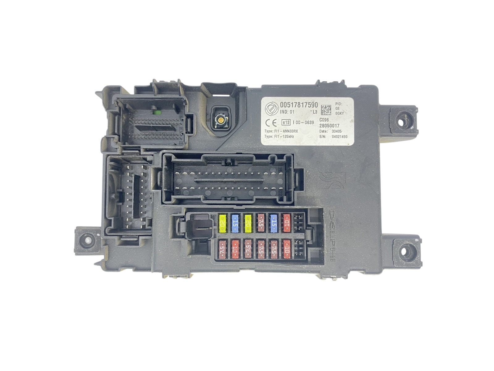 Zekeringenkast Fiat 00517817590 28050017 Delphi 58090 main product photo