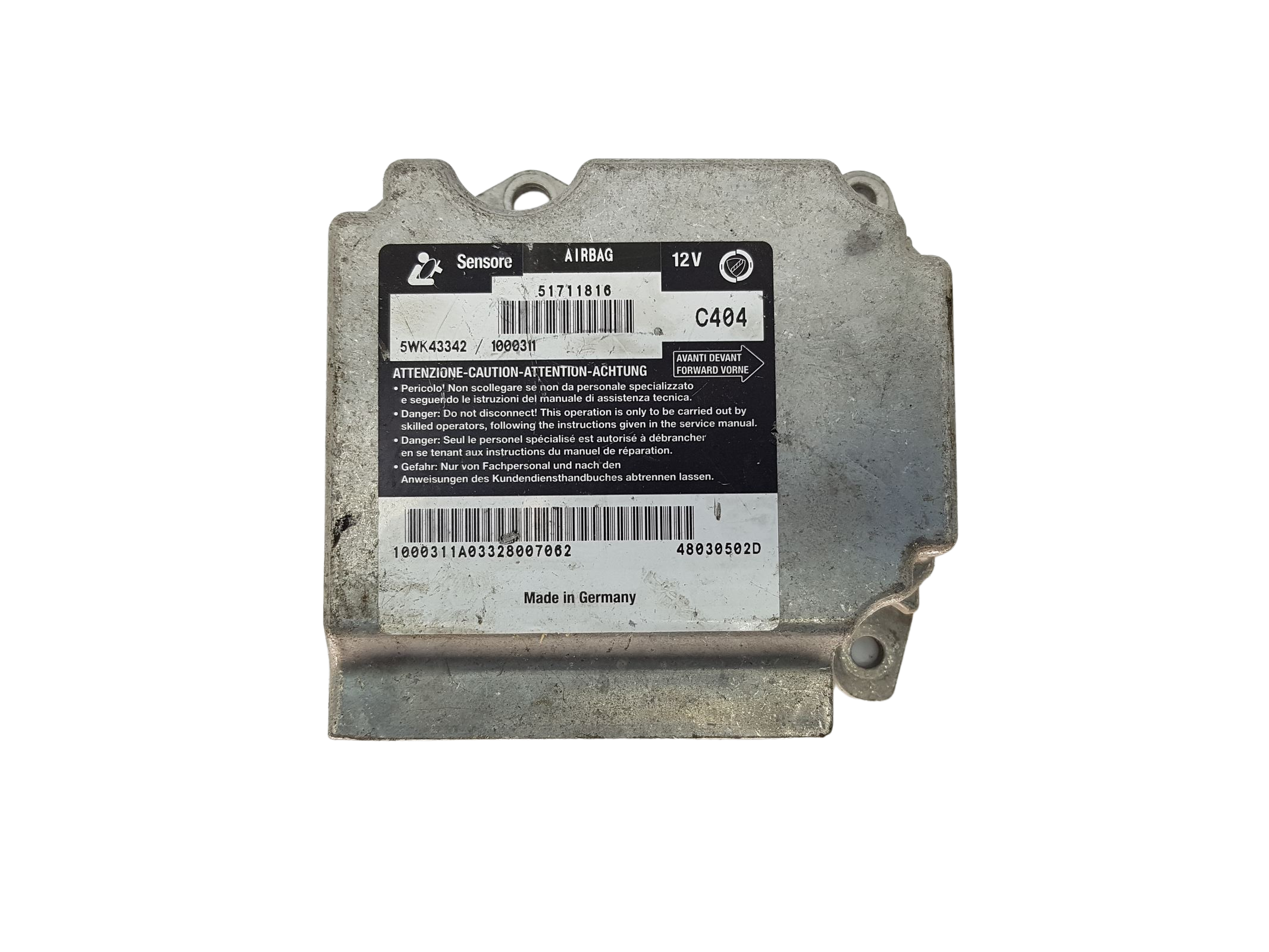 Controle-eenheid module 51711816 5WK43342 Fiat Siemens 16309 main product photo