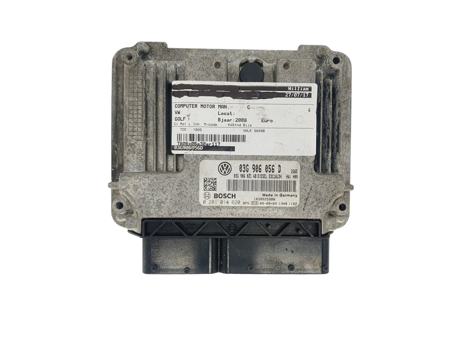 Regeleenheid VW 03G906056D 0281014620 Bosch main product photo