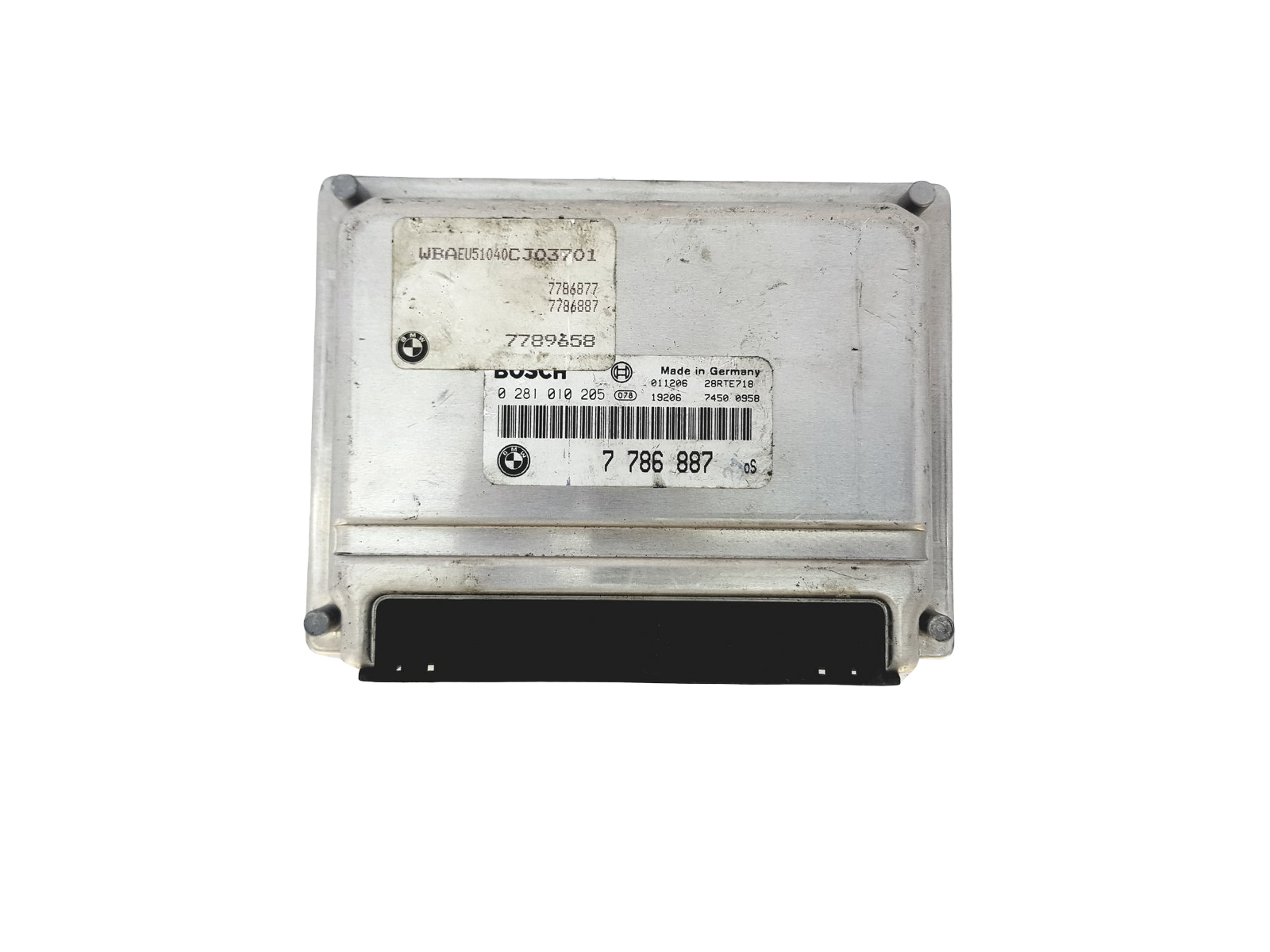 ECU Motormanagement BMW 7786887 0281010205 Bosch 23811 main product photo