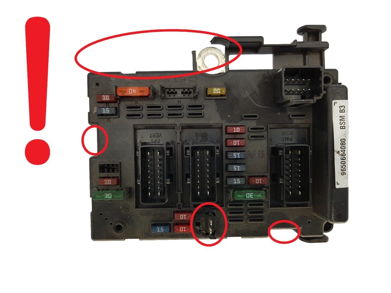 Regeleenheid BSM B3 9650664080 PSA Delphi 1216 main product photo