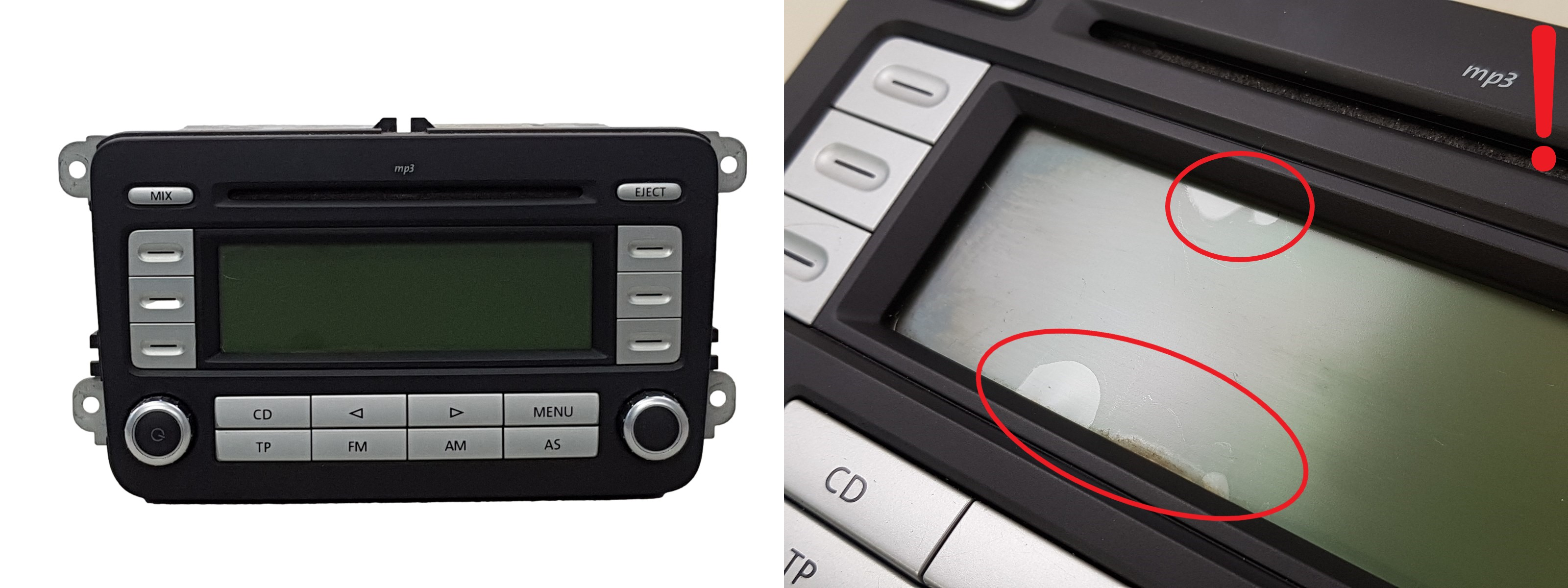 Radio Cd Mp3 Speler Volkswagen EOS 1K0035186AE RCD 300 FF Grundig main product photo