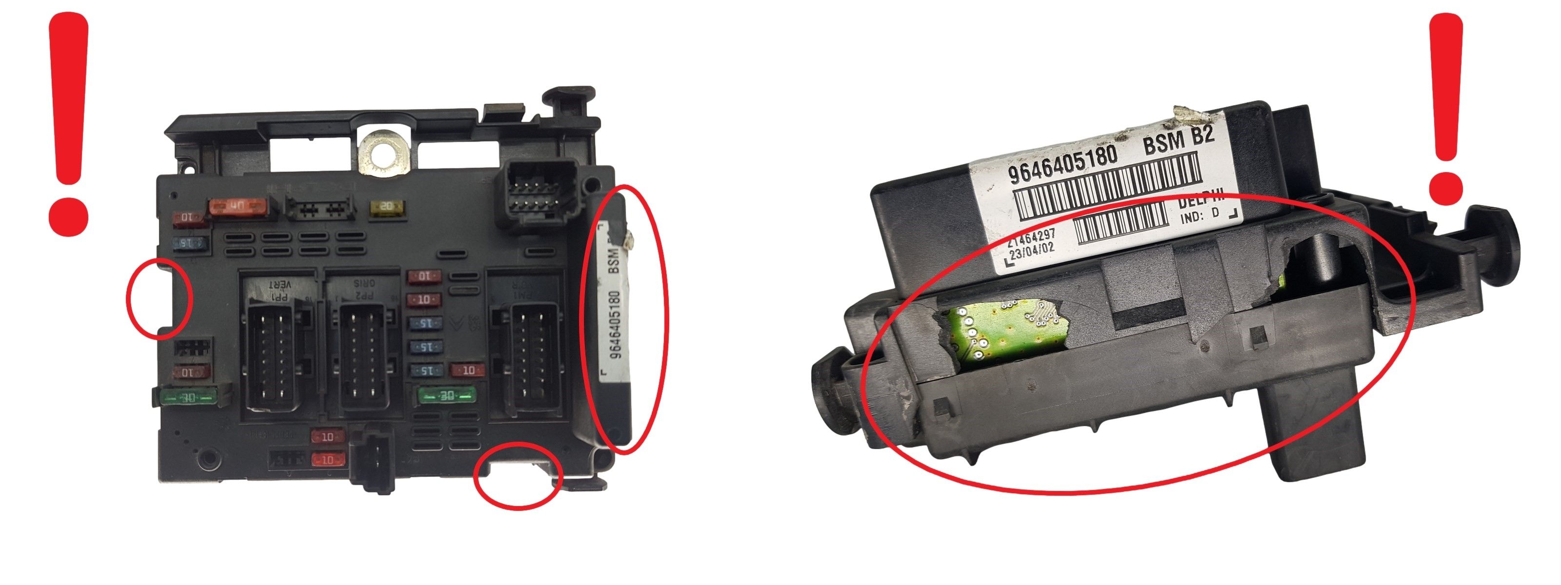 Regeleenheid BSM B2 9646405180 PSA Delphi 2358 main product photo